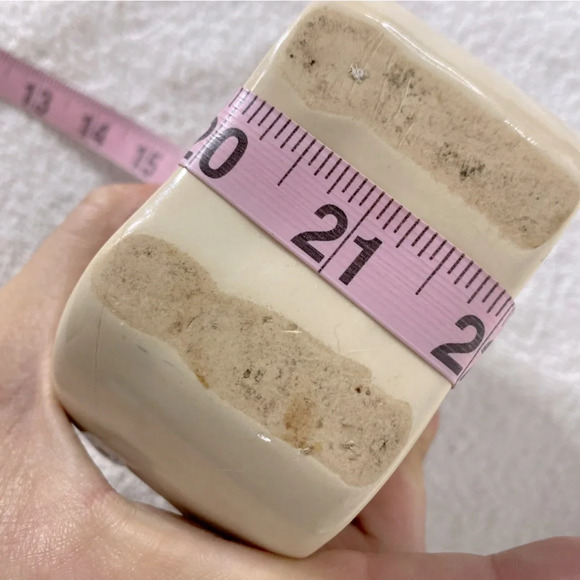 Vintage Pottery Art Ceramic Tan Brown Apple  Shaped Napkin Holder - Picture 13 of 13